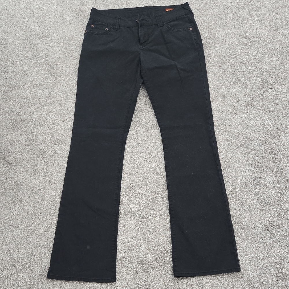dELiA*s Black Flare Wide Leg Jeans Y2k - Reese Canvas - Size 7 / 8 - New